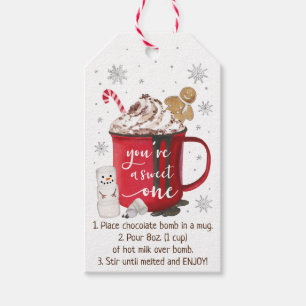 Hot Chocolate Bomb Hot Cocoa Bomb Instruction Gift Tags