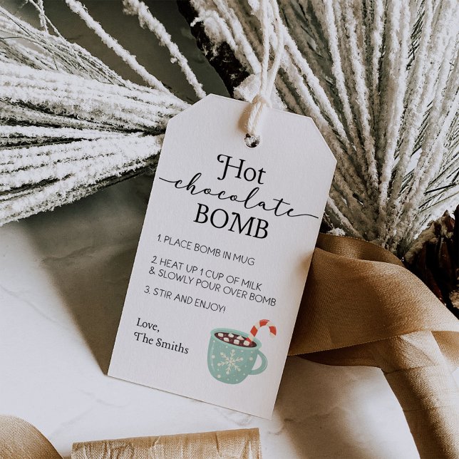 Hot Chocolate Bomb Instructions Tag (Creator Uploaded)