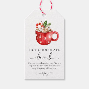 Hot Chocolate Bomb Recipe Kit Christmas Gift Tags