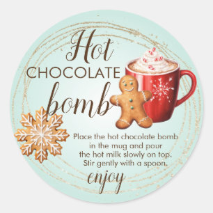Hot chocolate bomb tag