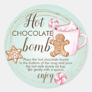 Hot chocolate bomb tag
