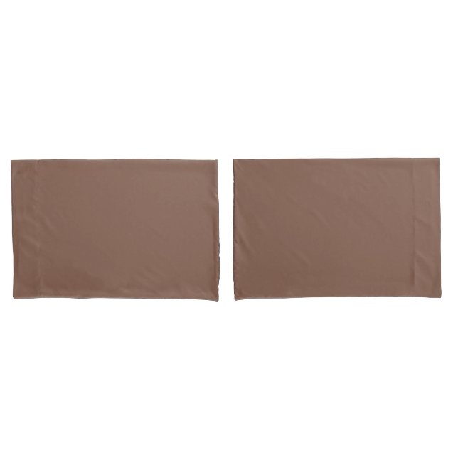 Hot Chocolate Brown Pillowcase (Front-Set)