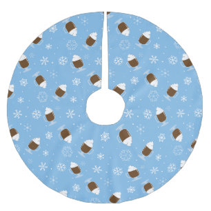 Hot Chocolate  Brushed Polyester Tree Skirt