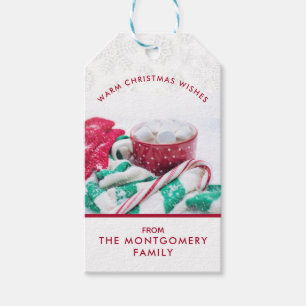 Hot Chocolate & Candy Cane Christmas Gift Tags