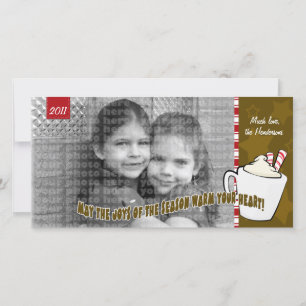 Hot Chocolate Christmas Photo Card
