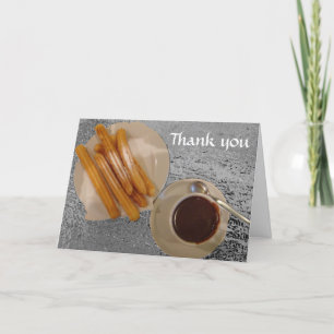 Hot Chocolate & Churros- Chocolate y Churros Thank You Card