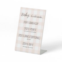 Hot Chocolate / Cider Bar Sign for Baby Shower