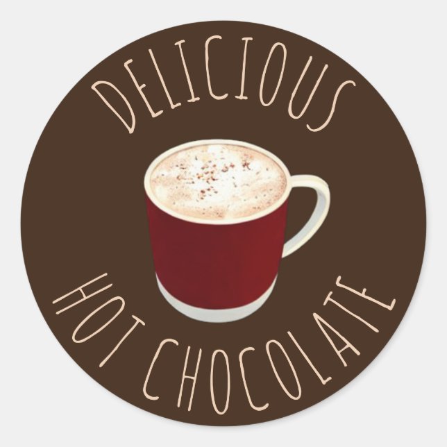 Hot Chocolate Classic Round Sticker (Front)