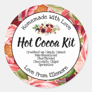 Hot Chocolate Cocoa Kit Jar Label