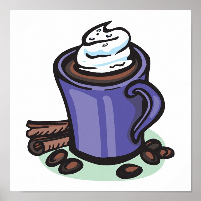 hot chocolate cocoa poster (Front)