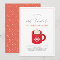 Hot Chocolate/Cocoa Red Mug Holiday Party