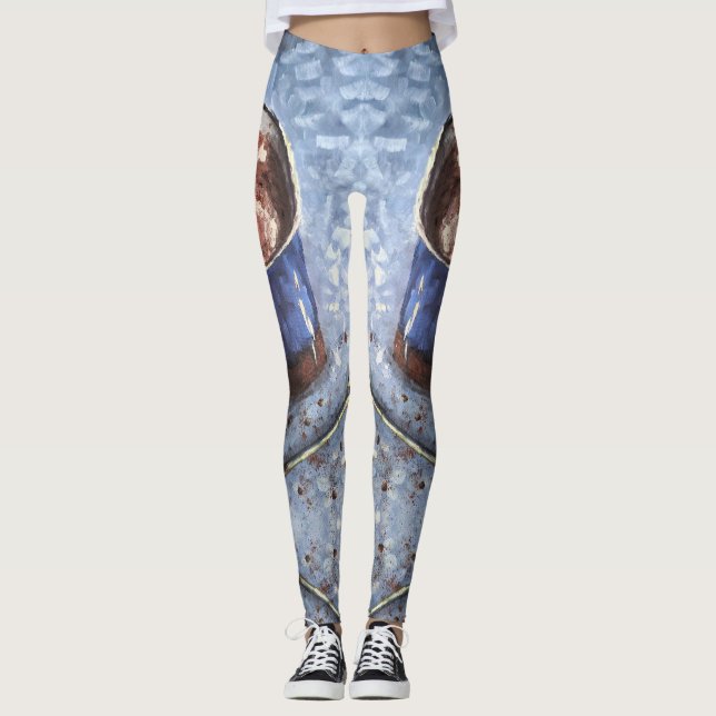 Hot Chocolate Coffe Morning Mood Leggings (Front)