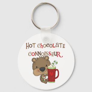 Hot Chocolate Connoisseur Boy Bear Key Ring