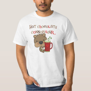 Hot Chocolate Connoisseur Boy Bear T-Shirt