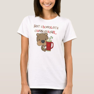 Hot Chocolate Connoisseur Boy Bear T-Shirt