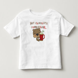 Hot Chocolate Connoisseur Boy Bear Toddler T-Shirt