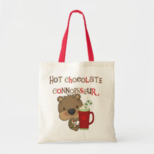 Hot Chocolate Connoisseur Boy Bear Tote Bag