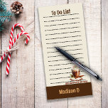 Hot Chocolate Cool People Custom Name Purpose Magnetic Notepad<br><div class="desc">People who drink Hot Chocolate are Cool! Make a statement with this Magnetic notepad. Customise with name and purpose and make it as a gift.</div>