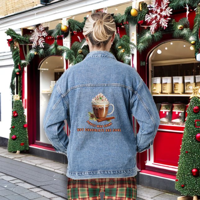 Hot Chocolate Cool People Denim Jacket (Creator Uploaded)