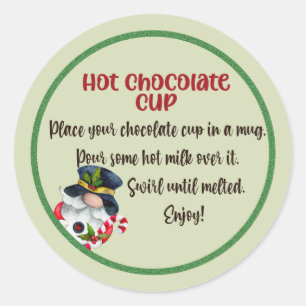 HOT CHOCOLATE CUP Cocoa bomb, cocoa bomb label
