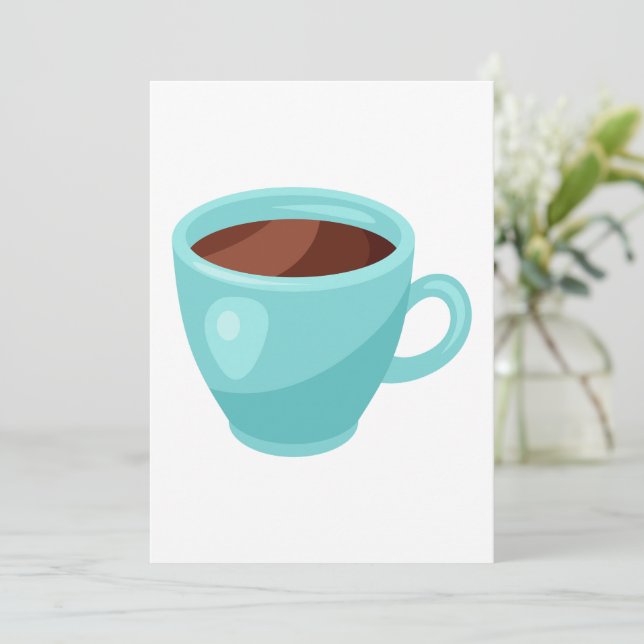 Hot Chocolate Drink Invitation (Standing Front)