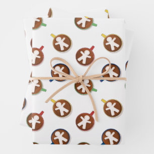 Hot Chocolate Holiday Christmas Marshmallow Cheers Wrapping Paper Sheet