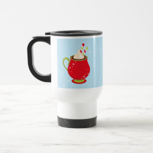 Hot Chocolate Holiday Cocoa Snow Travel Mug