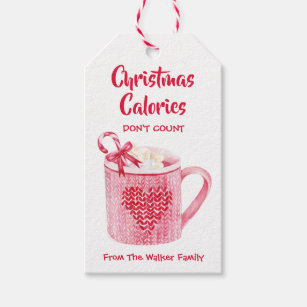 Santa hot chocolate labels