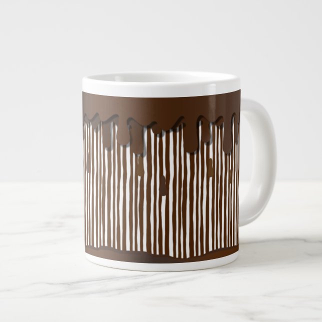 Hot Chocolate Large Coffee Mug (Front Right)