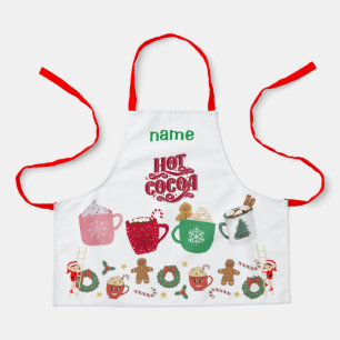Hot Chocolate Little Girl Apron