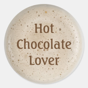 Hot Chocolate Lover Classic Round Sticker