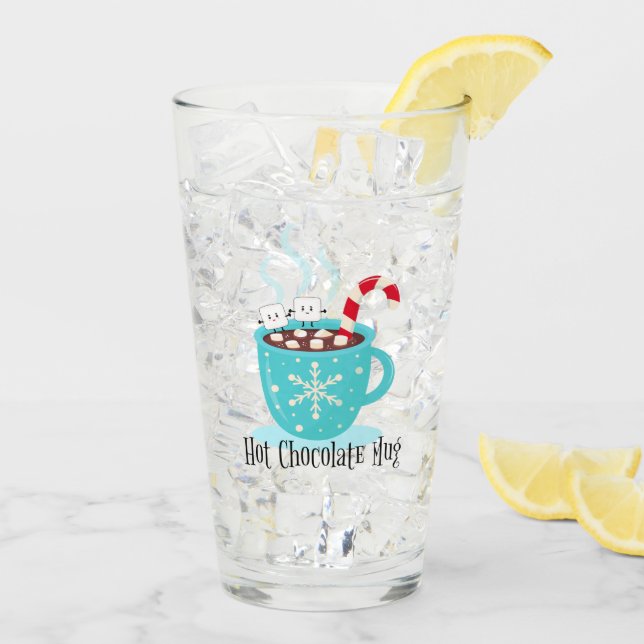 Hot Chocolate Mug Glass (Back Ice)