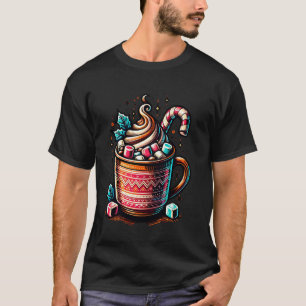 Hot Chocolate Mug with Candy Cane T-Shirt