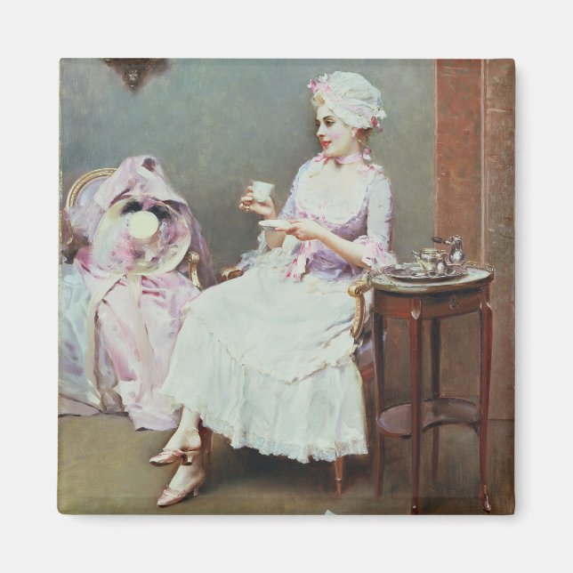 Hot Chocolate (oil on canvas) Magnet (Front)