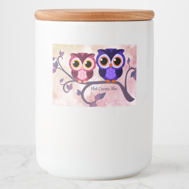 Hot Chocolate Owl Label (Front)