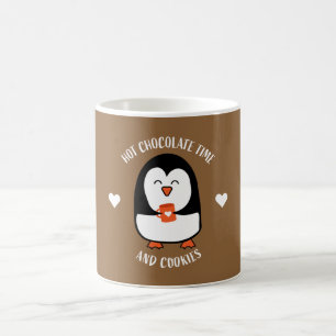 Hot Chocolate Penguin Drinker Two-Tone Coffee Mug