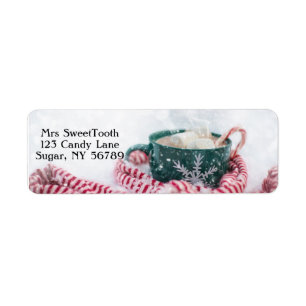 Hot Chocolate Personalised Address Labels