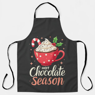 Hot Chocolate Season Christmas Lovers  Apron
