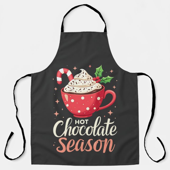 Hot Chocolate Season Christmas Lovers  Apron (Front)