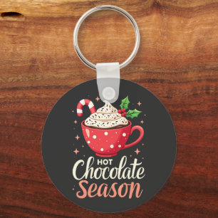 Hot Chocolate Season Christmas Lovers Key Ring
