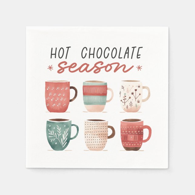 Hot Chocolate Season Napkin (Front)