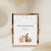 Hot Chocolate Station Party Sign