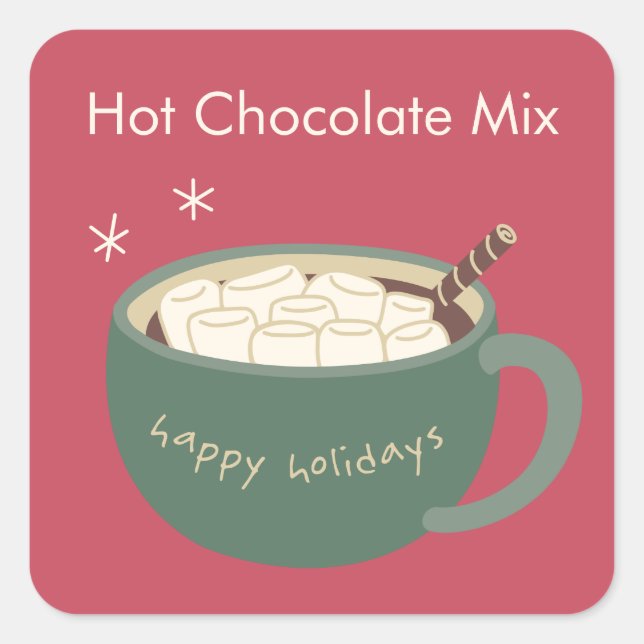 Hot Chocolate Stickers (Front)