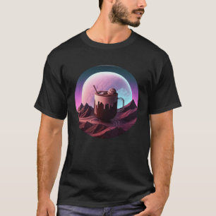 Hot Chocolate Synthwave 80s Retrowave Aesthetic T-Shirt