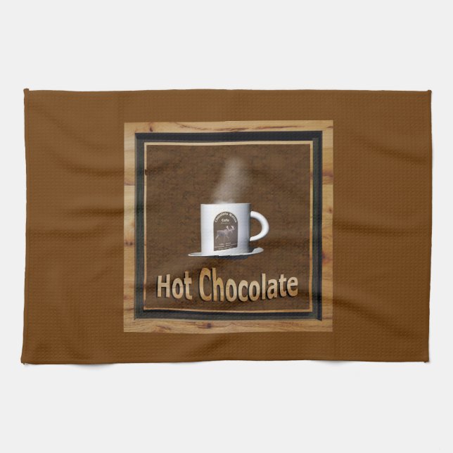 Hot Chocolate Tea Towel (Horizontal)