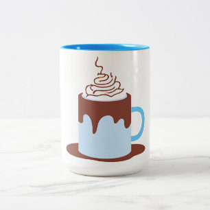 Hot Chocolate Two-Tone Coffee Mug