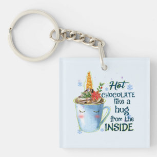 Hot Chocolate Unicorn Cosy Unicorn Winter Key Ring