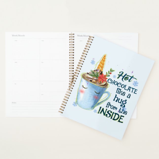 Hot Chocolate Unicorn | Cosy Unicorn Winter Planner (Display)