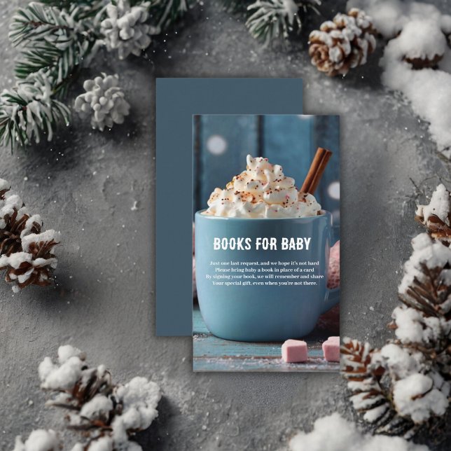 Hot Chocolate w/ Whipped Cream Cosy Baby Shower Enclosure Card (Creator Uploaded)