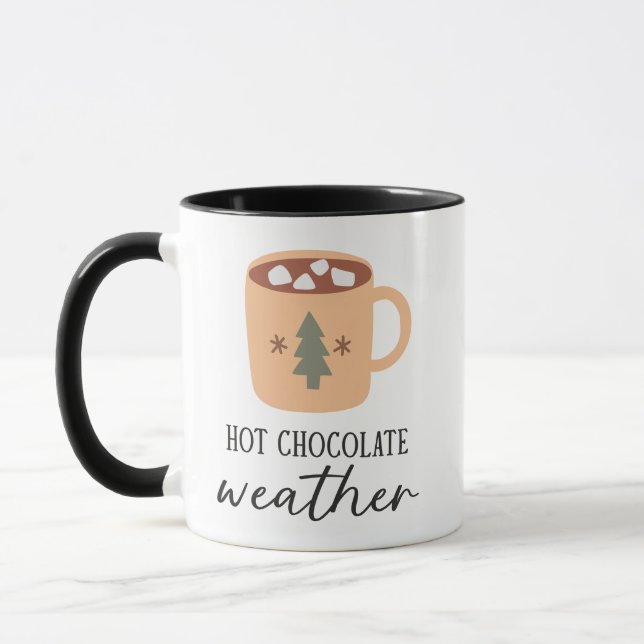 Hot Chocolate Weather Christmas Mug (Left)